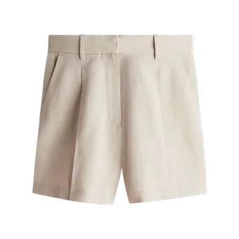 Stone linen shorts