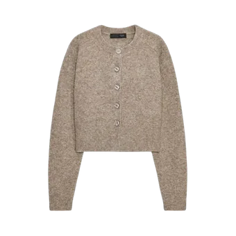 Oatmeal knit cardigan