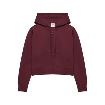 Burgundy zip hoodie